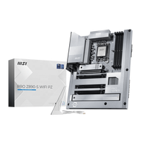Carte mère MSI PRO Z890-S WIFI PZ MSI, connexion arrière ATX DDR5 256 Go ThunderBolt4 Ultra 285K LGA 1851 CPU PCIe 5.0 pour PC de jeu