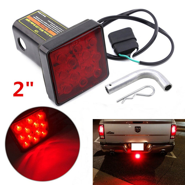 OVOVS Auto Lighting Systems 12V Led Rear Lights 15 Color Red Lens Led Tail Light Truck Trailer Taillight