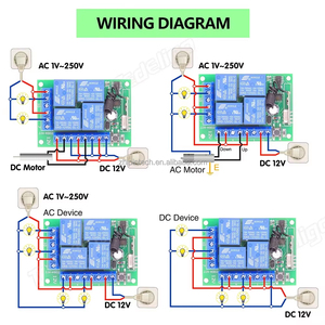 Telecomando Universale ZP 433Mhz con Interruttore Ricevitore Relè a 4 Canali 12V - Product Image 3