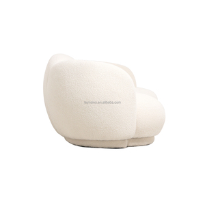 Sofá Nube de <span class=keywords><strong>3</strong></span> <span class=keywords><strong>Plazas</strong></span> Lujoso Minimalista para Sala de Estar Nórdica, Cómodo de Cachemira de Cordero, Fabricante Directo OEM ODM - Product Image 6
