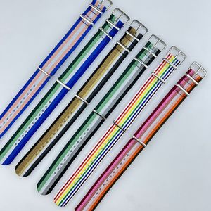 Pulsera de Arcoíris Gay de Orgullo LGBTQ de Nailon Metálico, Correa de Reloj Creativa para Lesbianas, Bisexuales y Transgénero, Joyería para Parejas - Product Image 4