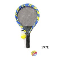 Oferta Especial: Juego de Raquetas de Bádminton y Tenis de PVC Resistentes para Niños Yuheng, Varios Tamaños con Diseños Coloridos, Incluye Pelota de Bádminton