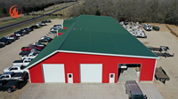 Bâtiment préfabriqué durable pour la logistique, grand entrepôt de distribution préfabriqué