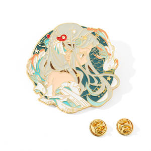Broche Pendentif Personnalisée en Métal Plaqué Or <span class=keywords><strong>Anime</strong></span> Earthbound Boy <span class=keywords><strong>Hanako</strong></span>-<span class=keywords><strong>kun</strong></span>, Badge Gravé à Impression Numérique pour Anniversaire - Product Image 6