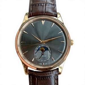 Montre-bracelet pour homme, design de style nouveau, luxe, résistante à l'eau, quartz, acier inoxydable, bracelet en cuir, simple et élégante - Product Image 1