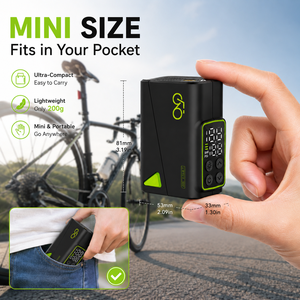 Pompe à <span class=keywords><strong>vélo</strong></span> <span class=keywords><strong>électrique</strong></span> intelligente de poche, arrêt automatique, 150 PSI, compresseur d'air sans fil, rechargeable par Type-C, gonfleur portable <span class=keywords><strong>pour</strong></span> <span class=keywords><strong>vélo</strong></span> - Product Image 4