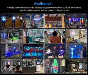 Topluluk pazarlama etkinlikleri için etkileşimli içerik desteği ile enerji tasarrufu sağlayan 3D holografik Fan - Product Image 5