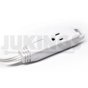 Trong nhà văn phòng cấu hình thấp dây mở rộng màu trắng với 3 cửa Hàng nối đất 3 prong góc phải cắm phẳng dây điện dây mở rộng - Product Image 4
