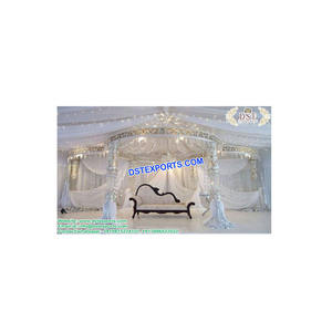 Auckland boda cristal decoración escenario instalación pilares fibra paneles boda escenario diferente estilo boda escenario fabricante - Product Image 1