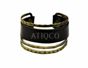 Atiqco Indian Fashion Cute Bracelets & Bangles Made of Copper Alloy Antique Silver Plated Popular Wedding Party Gift Brown Color - Product Image 4