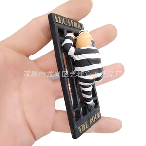 Aimants de réfrigérateur Yijia, souvenirs et Hicrafts de la <span class=keywords><strong>baie</strong></span> de San Francisco, Alcatraz Isl, Californie, USA, Bali, Grèce - Product Image 4