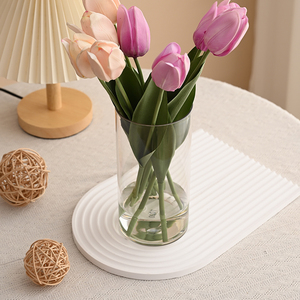 High Quality Transparent Plastic Cylinder <strong>Flower</strong> <strong>Vase</strong> For Wedding And Home Decor Floor Ornament - Product Image 4