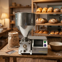 Machine d'injection semi-automatique pour la production de pâtisseries, idéale pour le remplissage de crèmes, confitures et sauces chocolatées