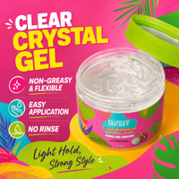 FLOWER SECRET Gel Coiffant Définissant les Boucles Dragon Fruit 250g Tenue Souple Brillance Naturelle Non Collant Léger OEM Marque Privée