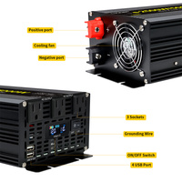 Convertisseur 12V à AC 110V 220V Onduleur 2000W 2500W 5000W Inverseur De Corriente 12v 110v Transformateur De Tension De Voiture