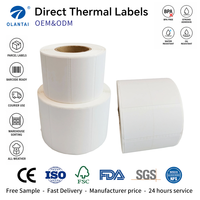 Étiquettes thermiques vierges en gros 4x6, rouleaux d'étiquettes d'emballage imperméables autocollantes pour l'expédition en magasin de détail