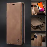CaseMe Custom Fashion Kartu Magnetik Flip Dompet Kulit Cell Phone Case untuk Iphone 11 Pro Max X XR X MAX 6 7 8 Kasus