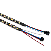 Bande LED numérique sans scintillement, largeur 12 mm, PCB blanc/noir, IP20, 5V, 60 LED UCS7604 WWA, décoration de Noël