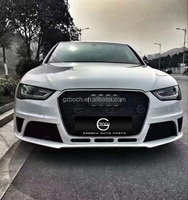 Kit de Carrocería A4 a RS4 para A4 B8.5 Facelift 2013+, Accesorios para Auto RS4, Parachoques Delantero, Parrilla, Luces Traseras, Difusor, Puntas, Faros Delanteros A4