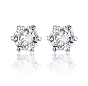 Pendientes de Diamantes Moissanite Premium, Plata de Ley 925, Joyería Fina para Mujer, Uso Diario, Regalo de Boda, Compromiso y Aniversario - Product Image 1