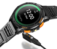 Montre connectée K67 du fournisseur d'usine avec GPS intégré, écran AMOLED de 1,43 pouce, batterie longue durée de 530 mAh, lampe torche LED, montre connectée sport