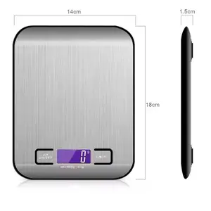 Manufactures hot sale 5KG stainless steel electronic digital smart weighing kitchen scale food scale