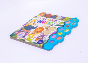 Libro de sonido interactivo bilingüe, 10 botones de elevación de solapas que revelan sonidos de animales, sonido de animales, cartón duradero hecho por <span class=keywords><strong>Peekaboo</strong></span> - Product Image 2