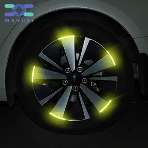 NEW Sticker Self Adhesive Tape Color Reflect Light Safety Security Caution Light Reflective Stickers