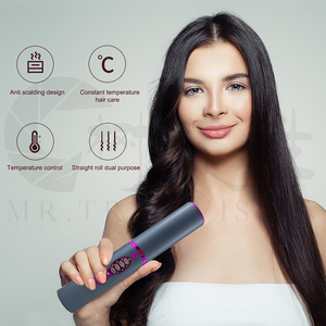 Machine à <span class=keywords><strong>lisser</strong></span> et à couper <span class=keywords><strong>les</strong></span> <span class=keywords><strong>cheveux</strong></span>, lisseur de <span class=keywords><strong>cheveux</strong></span> magnifique, coupe-bordures bouclés Sonar, <span class=keywords><strong>appareil</strong></span> de lissage à 200 degrés - Product Image 3