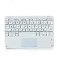 Keyboard Mini Slim Nirkabel Universal 10 inci Ultra-tipis dengan Touchpad dan Mouse BT
