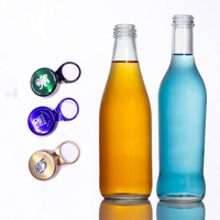 Prêt Stock 250ml 275ml Bouteille En Verre pour Soda Eau Boisson Gingembre Bière Tequila Brandy avec Couronne Caps