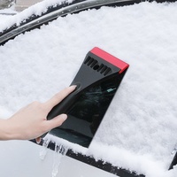 Pelle à neige élargie améliorée en cuir de vachette, matériau ABS solide, pour élimination de glace et de givre sans endommager la peinture et le verre de la voiture, modèle AT-022 Chine