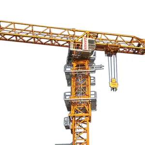 平顶塔式起重机制造商提供可定制的标志工厂价格65m臂长和6吨负载能力塔式起重机