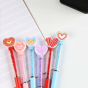 <span class=keywords><strong>Stylo</strong></span> promotionnel O&Q Série Saint-Valentin Sport Cœur Kawaii 0,7 mm Encre noire et bleue Logo personnalisé Plastique Source directe usine - Product Image 3