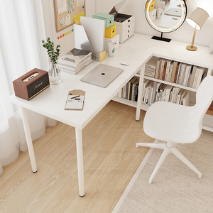 Basit Modern sevimli 47 inç beyaz PC ahşap masaları dayanıklı 47 inç çalışma çalışma yazı masası - Product Image 3