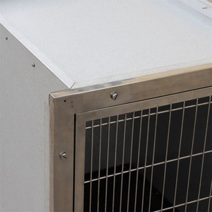 KA-505-AZSS katı desen klasik tarzı ağır galvanizli çelik köpek kafesi açık kapalı Pet konut için klasik kutu ambalaj - Product Image 5