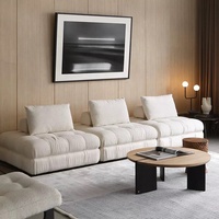Canapé modulable Zayshine en velours blanc, style italien moderne, 1, 2, 3 ou 4 places, pour salon, villa ou appartement, combinaison libre, design de créateur