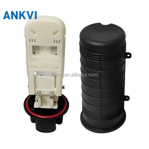 กล่องต่อสายไฟเบอร์ออปติก 48 คอร์ IP68 แบบโดมแนวตั้ง XRT-MS-014 กล่องเชื่อมสายเคเบิลใยแก้วนำแสง 1 เข้า 4 ออก แบบหดด้วยความร้อน - Product Image 1