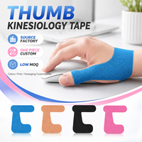 Plester Kinesiologi Xingda Custom Thumb KT Tape, Plester Penyangga Tangan & Pergelangan Tangan Precut untuk Meredakan Nyeri Akibat Mouse & Cedera Repetitif