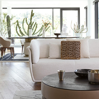 Sofá Foshan de lujo moderno de diseño italiano, sofás de Villa de sala de estar de alta calidad para el hogar, Hotel de lujo