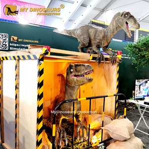 My-dino Parc Thématique Jurassique Interactif Grandeur nature Velociraptor - Product Image 5