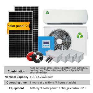 Off Grid Solar <b>Air</b> <b>Conditioner</b> 24 Seer <b>Mini</b> Split 48V 18000btu 24000btu Conditioning R134A 48V DC Split Units Solar System <b>Air</b> C - Product Image 4