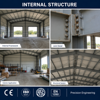 Kit Edificio Prefabbricato in Metallo Economico con Montaggio Semplice per Strutture Industriali e Magazzini in Acciaio