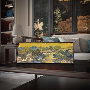 邱英骑马郊游复制品新中式桌面摆件适合办公室和书房手工黄铜装饰高级收藏品 - Product Image 3