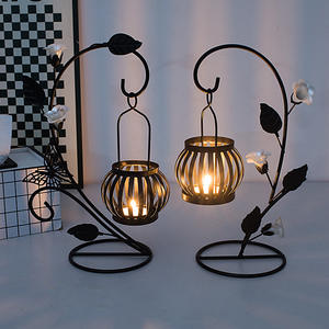 Vintage Wrought Iron Handmade Eco-friendly <strong>Candle</strong> Holder Ornaments European Creative <strong>Lantern</strong> Christmas Decorative Table Romantic - Product Image 3