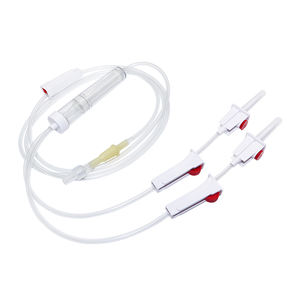 Aparato de transfusión de sangre de administración médica Juego de transfusión de sangre desechable con dos picos - Product Image 1
