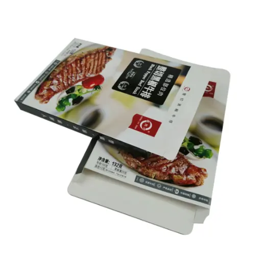 Caixas de embalagem de alimentos congelados de cartão, com logotipo personalizado, caixas de bife, embalagem de papel, caixas de envio