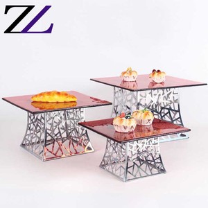 Talheres Para Buffet Table Decor Decorative Catering Risers Stand <strong>Plates</strong> Bowl Gold Sweet Food Display Buffet Wire Dessert <strong>Rack</strong> - Product Image 5
