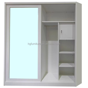 Armoire moderne de luxe à 3 portes <span class=keywords><strong>en</strong></span> métal autoportante Portes coulissantes Écologique Meubles de chambre à coucher Salon Garantie 10 ans 4 - Product Image 3