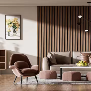 Moderno 3D legno di quercia naturale pannelli acustici MDF insonorizzati materiale per mangiare <span class=keywords><strong>esterno</strong></span> & <span class=keywords><strong>esterno</strong></span> - Product Image 3